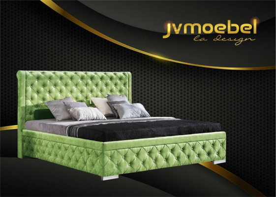 Bedframe Stof Meubels Luxe Bedden Bed Textiel Slaapkamer Ontwerp Textiel Nieuw