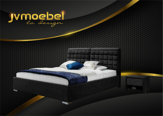 Luxe boxspringbed ontwerp stof hotelbedden slaapkamer meubels tweepersoons.