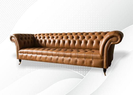 Ontwerpbank Chesterfield bekleding modern textiel stofbanken 4-zits slaapbank nieuw
