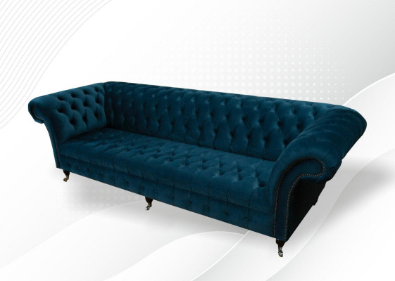 Ontwerpbank Chesterfield bekleding modern textiel stof bankstellen 4 zits slaap
