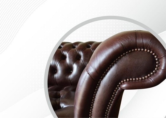Sofa Chesterfield gestoffeerd ontwerp XXL luxe bank 4-zits lederen banken bank