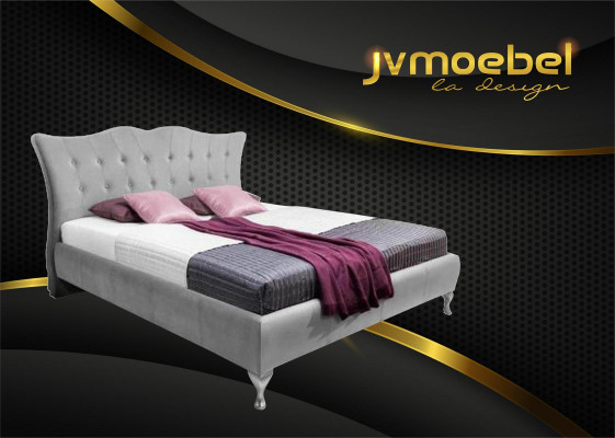 Klassieke slaapkamer bedden textiel bedbekleding Chesterfield 140x200 tweepersoonsbed