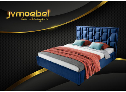 Blauw designerbed slaapkamerdesign meubels modern luxe bedframe nieuw