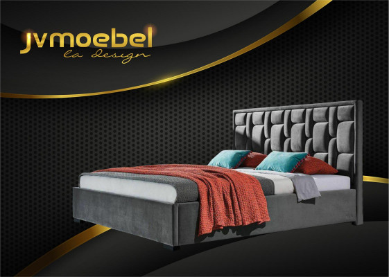 Blauw designerbed slaapkamerdesign meubels modern luxe bedframe nieuw