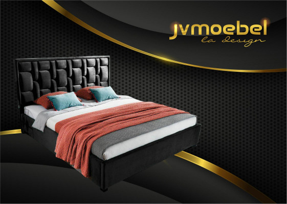 Blauw designerbed slaapkamerdesign meubels modern luxe bedframe nieuw