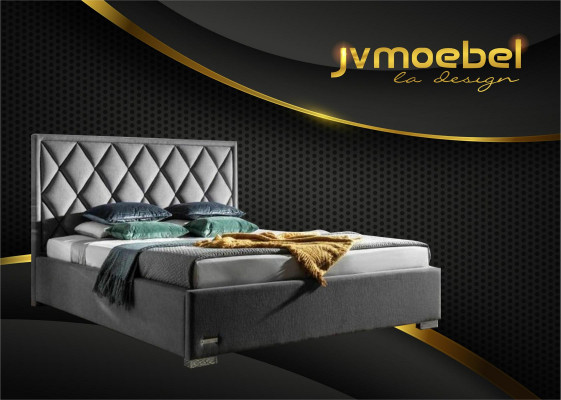 Ontwerper bed textiel slaapkamer ontwerp meubels luxe bedden gestoffeerd frame nieuw