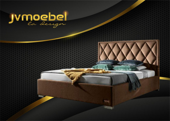 Ontwerper bed textiel slaapkamer ontwerp meubels luxe bedden gestoffeerd frame nieuw