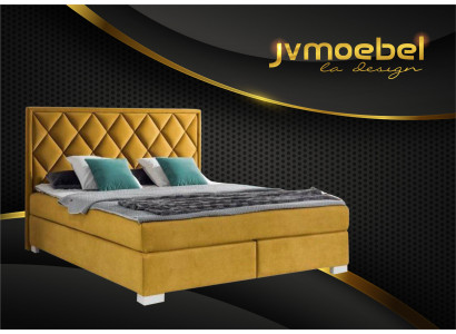 Bedtextiel Slaapkamerdesignmeubelen Modern Luxe Bedden 180x200 gele fluweel nieuw