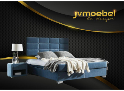 Bed textiel slaapkamer design meubels moderne luxe bedden bedframe stof nieuw