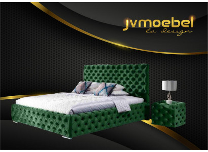 Bed Slaapkamer Set Ontwerp Meubels Modern Luxe Bedden Chesterfield Groen 140x200