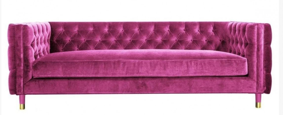 Chesterfield bank woonkamer stoffen bank bank bekleding sofa set 3-zitsbank nieuw