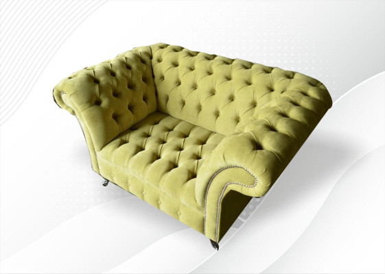 Chesterfield Sofa Bank Bekleding Set 1,5-zits Sofas Klassieke Eenzitter