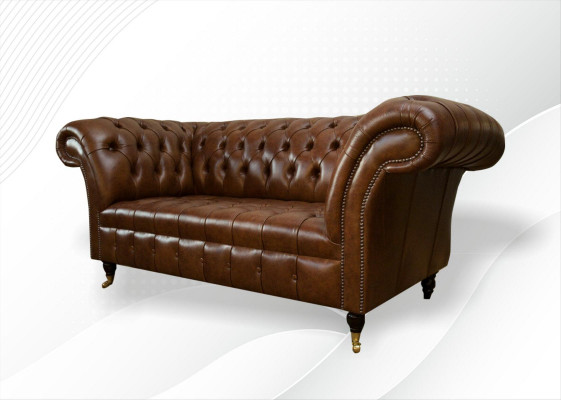 Chesterfield bank 2-zits bekleding designerbanken banken set #325 nieuw.