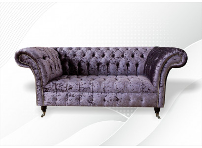 Chesterfield bank bank tweezitter stof bankstellen banken 2-zits bekleding fluweel