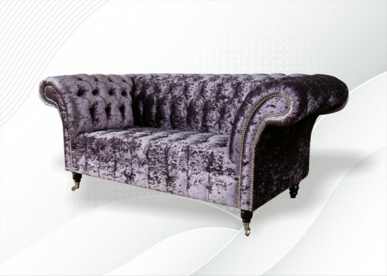 Chesterfield bank bank tweezitter stof bankstellen banken 2-zits bekleding fluweel