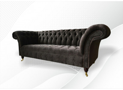 Chesterfield Original meubels 3-zitsbank gestoffeerde banken banken stoffen bank nieuw