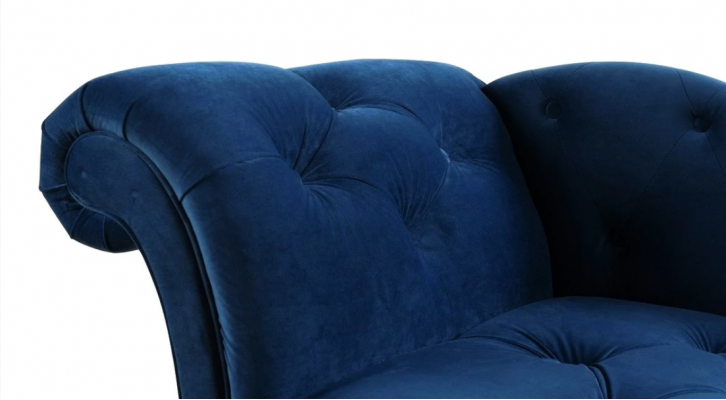 Elegante ligstoel Chesterfield ligstoelen met knopen fluweelse ligstoel chaise longue