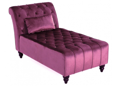 Paarse ligstoel Chesterfield meubels woonkamer modern design