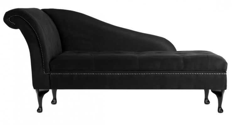 Chaiselongue Elegante ligstoel Chesterfield ligstoelen met knopen fluweel Chaiselounge