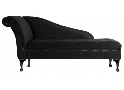Chaiselongue Elegante ligstoel Chesterfield ligstoelen met knopen fluweel Chaiselounge