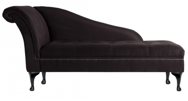 Chaiselongue Elegante ligstoel Chesterfield ligstoelen met knopen fluweel Chaiselounge