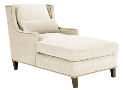 Chaiselongue ligmeubel ottomaan woonkamer design sofa beige stof ligbed