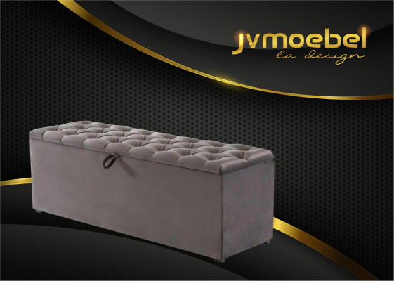 Modern design 2x nachtkastjes Chesterfield textiel slaapkamer nachtkastjes Nieuw