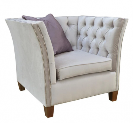 Fauteuil textiel stof licht grijs Creatief meubilair Nieuw Woonkamer Modern