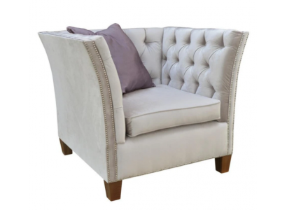 Fauteuil textiel stof licht grijs Creatief meubilair Nieuw Woonkamer Modern