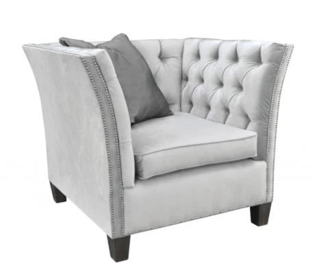 Fauteuil textiel stof licht grijs Creatief meubilair Nieuw Woonkamer Modern
