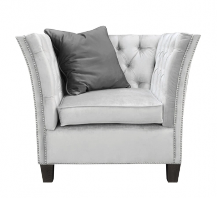 Fauteuil textiel stof licht grijs Creatief meubilair Nieuw Woonkamer Modern