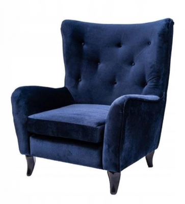Fauteuil Textiel Chesterfield fluweel meubels woonkamer moderne banken blauw.