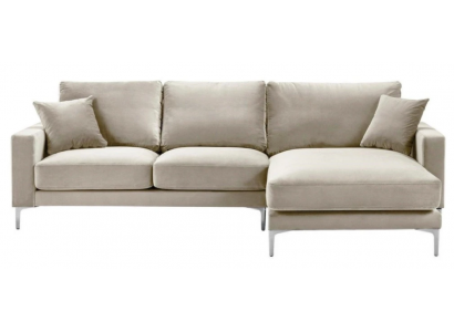 Woonkamer design bankstel gestoffeerde bank bank beige hoekbank stof bankstel nieuw