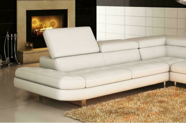 Moderne hoekbank leren bank L-vormige bekleding Designer hoekbank