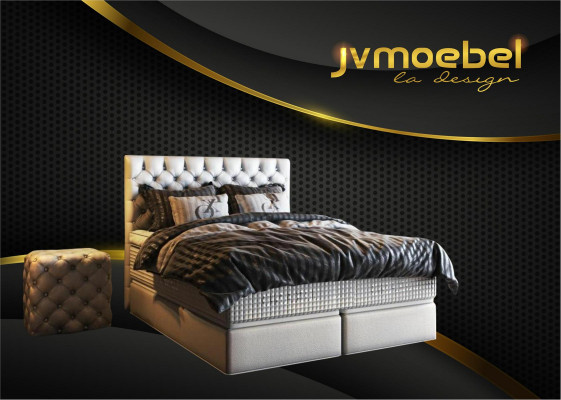 Bed 2x bedside table 3-piece bedroom set design luxury furniture modern beds new.