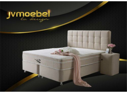 Luxe boxspringbed 3-delige set nachtkastje bedden meubels luxe slaapkamer