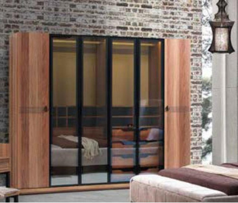Kledingkast Luxe Kast Meubels Slaapkamer Kasten Glazen Deuren