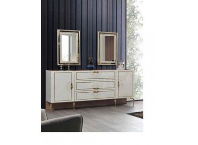 Console-tafel Spiegel dressoir xxl Console dressoir Sideboards 3-delig