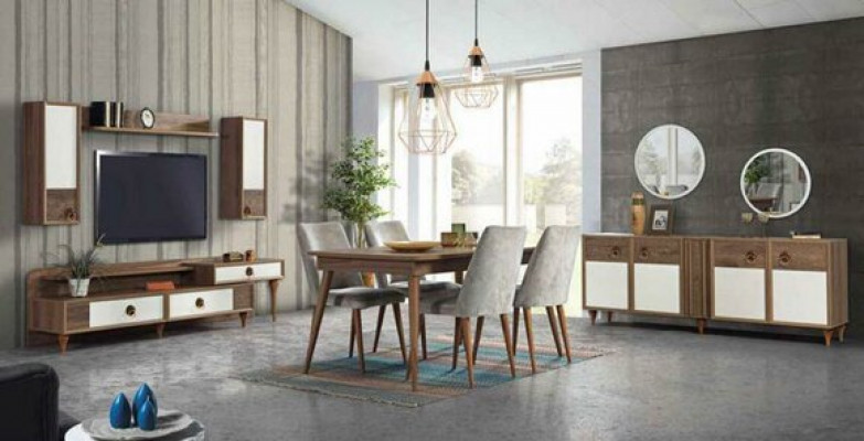 Ladekast Ladekast Hout Dressoir Spiegel Massief Woonkamer Ladenblokken