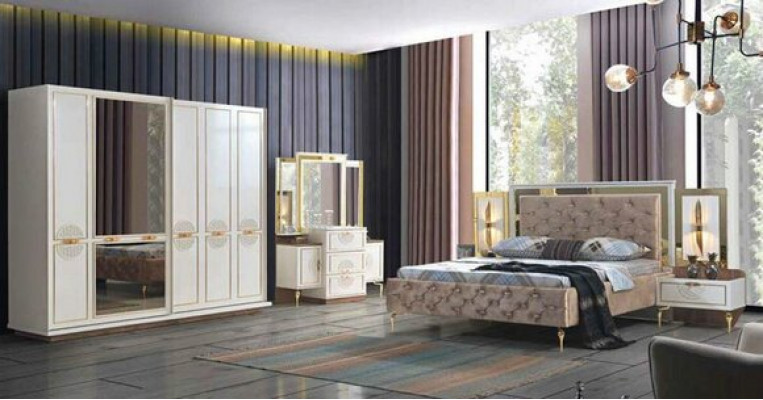 Chesterfield bed gestoffeerd ontwerp luxe dubbel hotel Italiaans