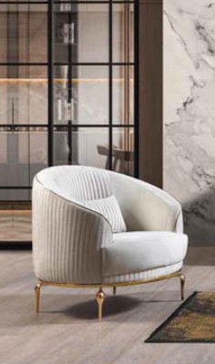 Luxury eenzitter fauteuil bank stoffering meubels ontspannen club ontwerper sofa.