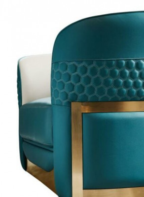 Sofagarnituur Chesterfield gestoffeerde bank bankstel 3+1 set leer textiel stof