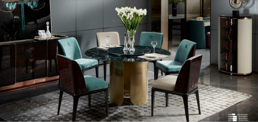 Eettafel 4 stoelen Eetset Eetkamer Groep Stel Moderne Meubels