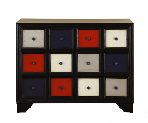 Ladenkastje Apothekers ladenkast Kast van echt hout Ladekast Kast