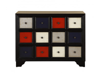 Ladenkastje Apothekers ladenkast Kast van echt hout Ladekast Kast