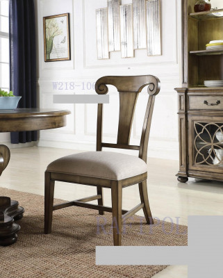 Massief houten eetkamerstoel Ontwerper textiel stoel Stoelen Eetkamerstoelen Nieuw