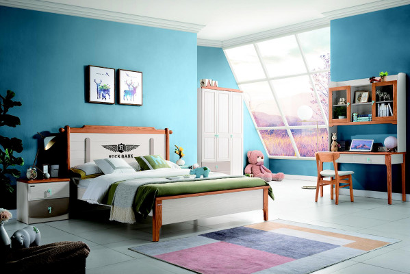 Set Bed Nachtkastje Commode Design Slaapkamer 5-delig. Compleet nieuw