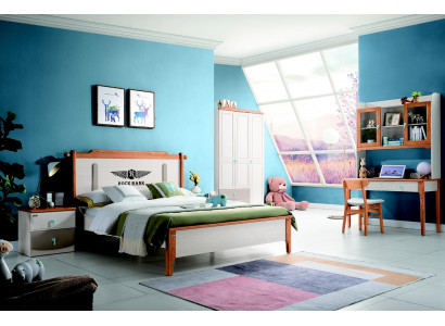 Set Bed Nachtkastje Commode Design Slaapkamer 5-delig. Compleet nieuw