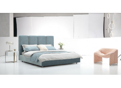 Slaapkamer 3-delige set Bed 2x Nachtkastje Console Beklede bedden Dubbel Hotel