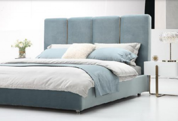 Slaapkamer 3-delige set Bed 2x Nachtkastje Console Beklede bedden Dubbel Hotel